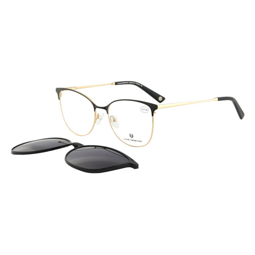 Rama ochelari clip-on femei Louis Delacroix 73391E C1
