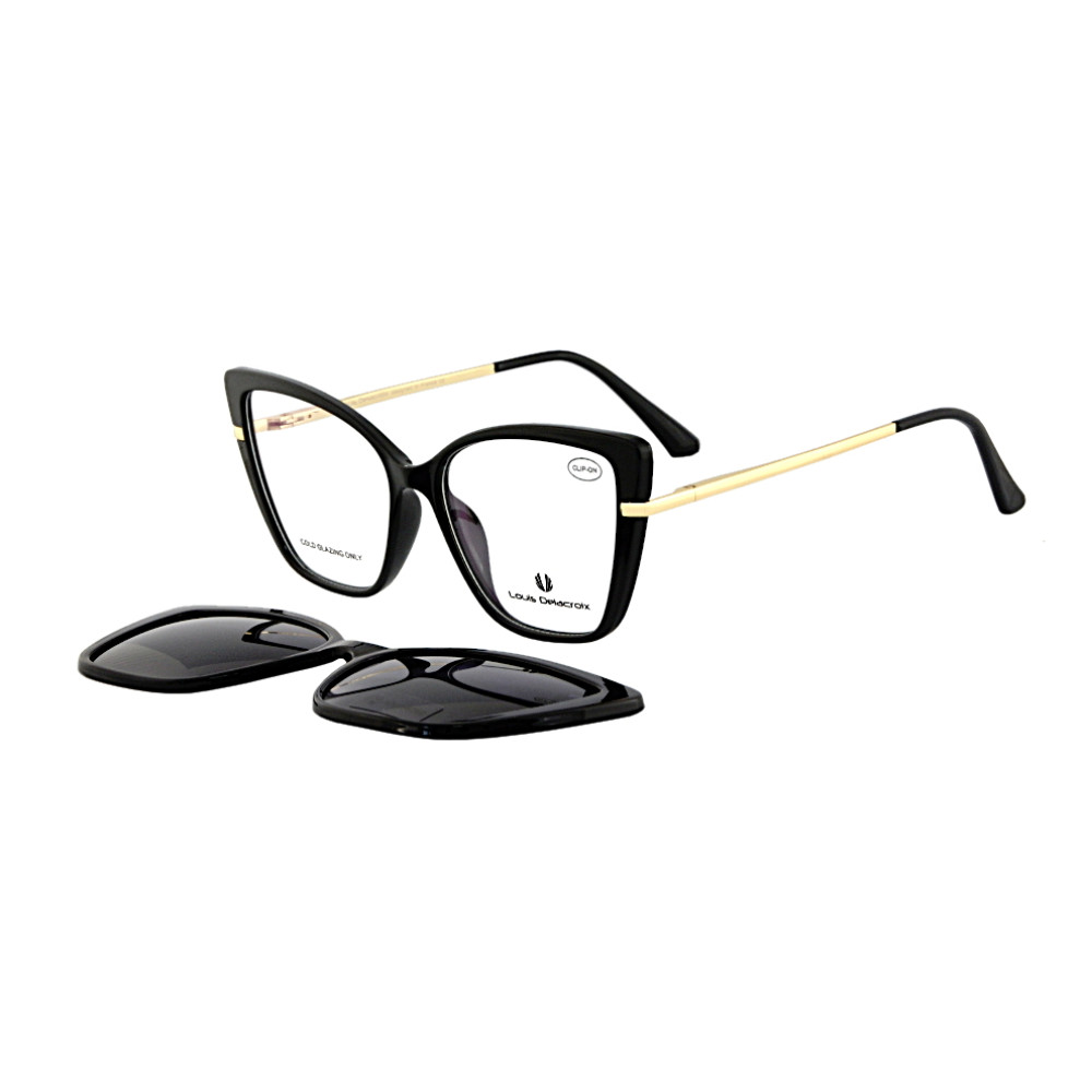 Rama ochelari clip-on femei Louis Delacroix 77261J-2 C1