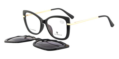 Rama ochelari clip-on femei Louis Delacroix 77265J-1 C1 + lentile cu antireflex 1.5 