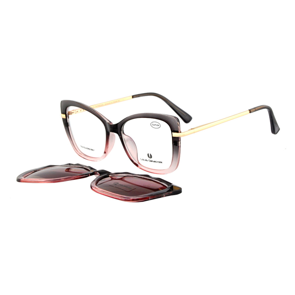 Rama ochelari clip-on femei Louis Delacroix 77265J-1 C3